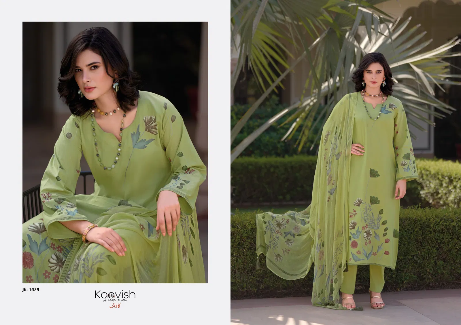 Jesscia Vol 1 By Kaavish Lawn Cotton Printed Salwar Suits Exporters In India
